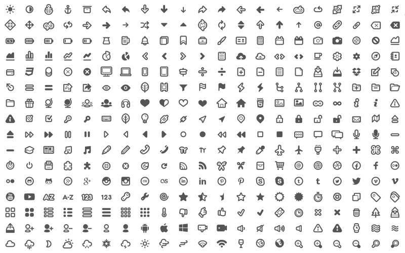 Typicons - Free Web Icons